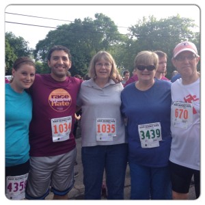 My family before the race. 